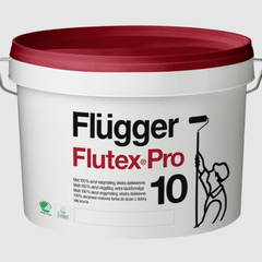 50316 Краска Flugger Flutex Pro 10 для потолка, для стен 2.8 л