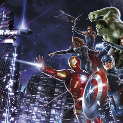 4-434-Avengers-Citynight Фотообои Komar Disney x