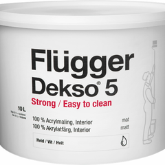 40475 Краска Flugger Dekso 5 для стен, для потолка 9.1 л