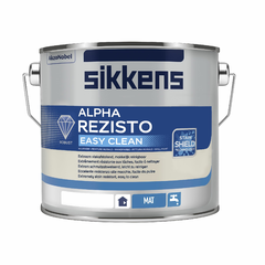 5566108 Краска Sikkens Alpha Rezisto Easy Clean для стен и потолков 5 л