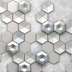 6004A-VD4-Hexagon-Concret Фотообои Komar Infinity x
