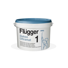Краска Flugger Dekso 1 для потолка, для стен 9.1 л