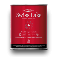 Краска Swiss Lake Semi-matt 20 моющаяся краска для влажных помещений 9 л